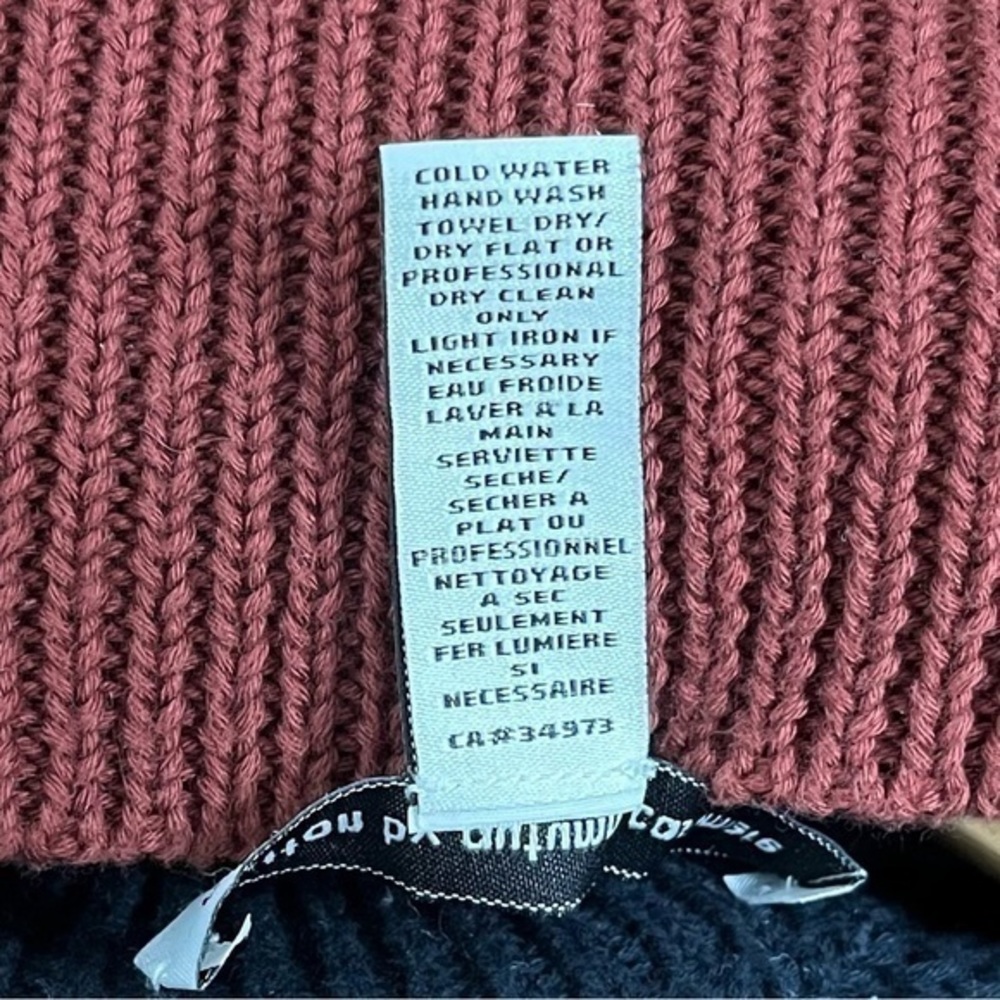 COTTON by AUTUMN‎ CASHMERE Crewneck Sweater 100% Cotton Ties in Back Small - Picture 8 of 8
